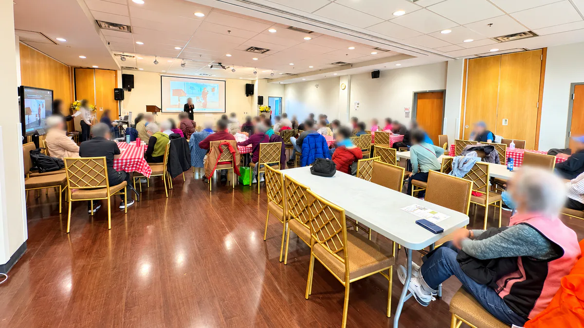 Attendees at the Steady Steps Series wellness event