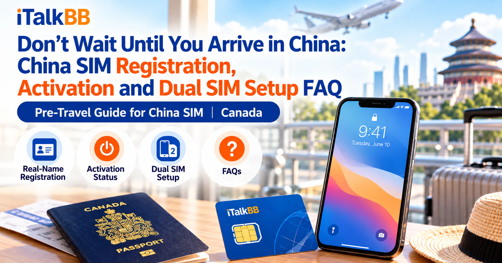 Before leaving for China, prepare your SIM registration, activation status and dual-SIM settings.