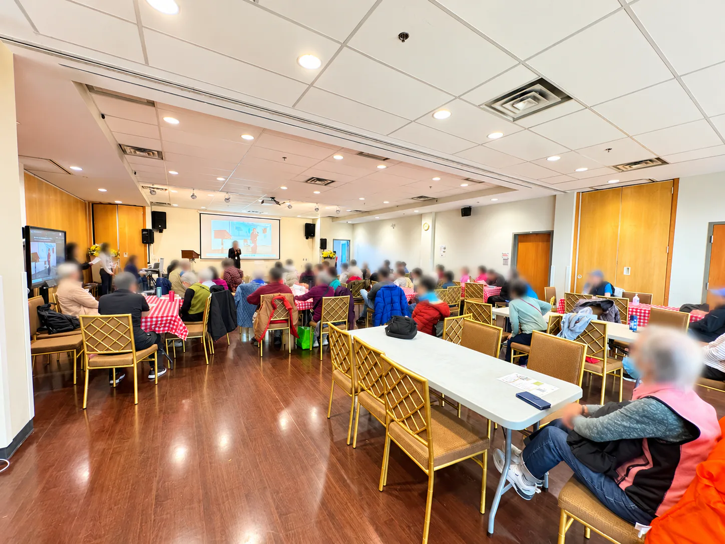 Attendees at the Steady Steps Series wellness event